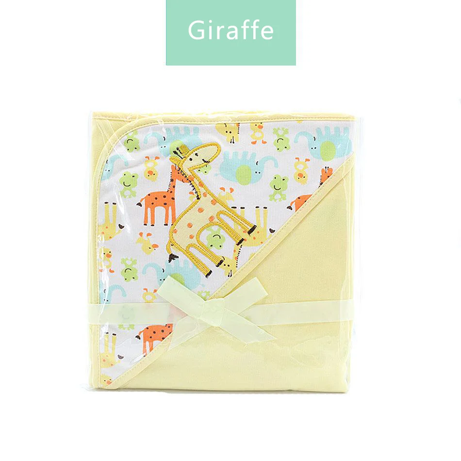 Giraffe Elinfant 1 шт. 78x78 см хлопок детское одеяло с капюшоном - Цвет: Giraffe