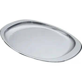 

Alessi 115/40 Avio 18/10 brushed stainless steel tray with edge polished dinnerware