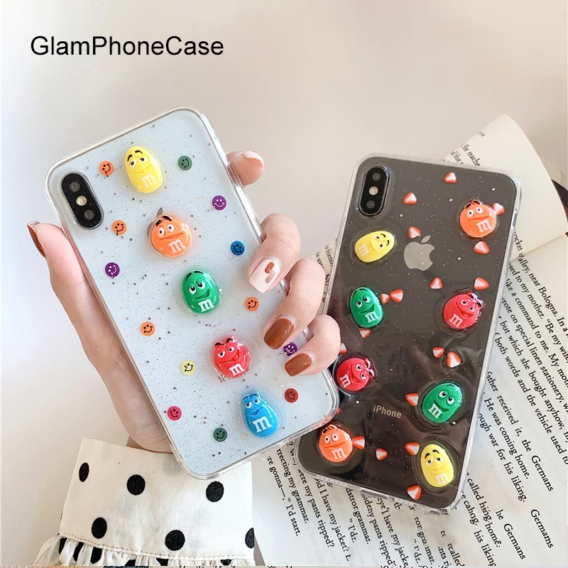 GlamPhoneCase Rainbow Candy Phone Case For iPhone X XS Max XR Soft Silicone Cover 7 8 6 6s Plus | Мобильные телефоны и
