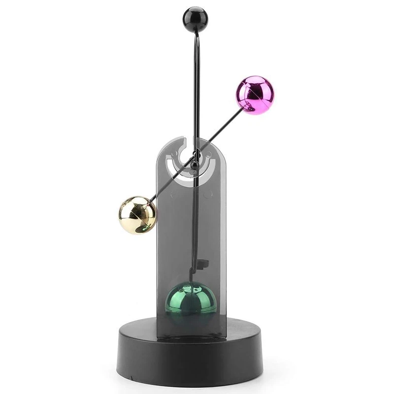  Hot XD-Perpetual Motion Desk Toy Electronic Shake Wiggle Device Swinging Kinetic Art Craft Desk Dec