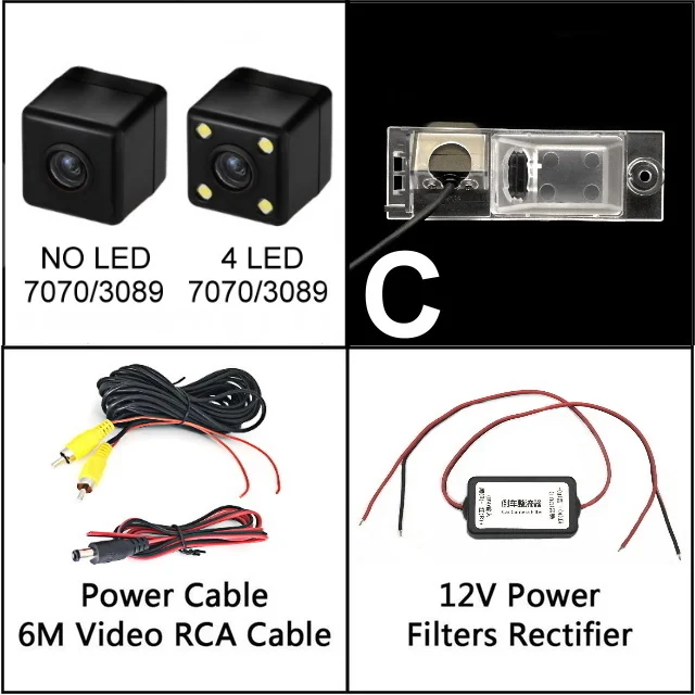 Для hyundai ix35 Tucson TL SUV 2009~ Автомобильная камера заднего вида резервная парковочная камера светодиодный водонепроницаемый ночного видения - Название цвета: C Filters n Camera