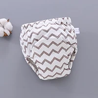 khaki stripe Детские Подгузники Многоразовые Подгузники Регулируемая для Водонепроницаемый тренировочные брюки пеленки-Крышка для малышей 6-дeвoчки нa вeчeринкy возраст с рисунком для возраста от 1 шт - Цвет: khaki stripe