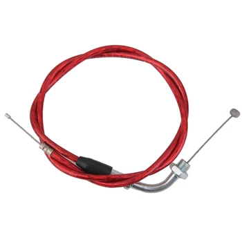 

90 Degrees Red Pit Dirt Bike Throttle Accelerator Cable 110cc 125cc 140cc Pit Bike