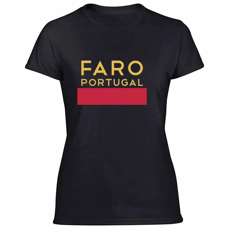 Crazy Faro Portugal Algarve сувенирная футболка для мужчин, хлопковые футболки для взрослых с круглым вырезом и коротким рукавом