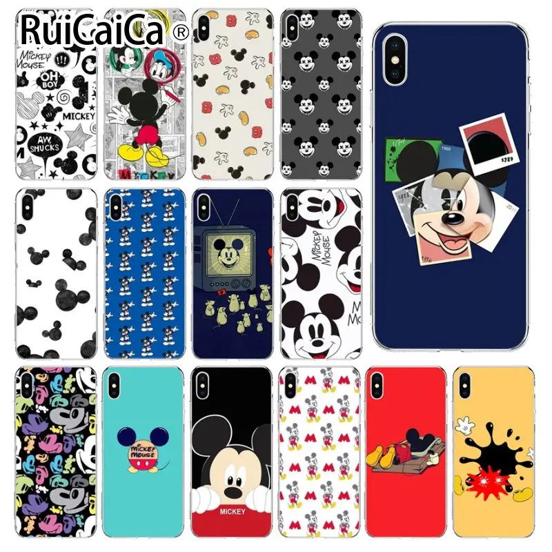 

Ruicaica Mickey Mouse Luxury Unique Design Phone Cover for iPhone 5 5Sx 6 7 7plus 8 8Plus X XS MAX XR