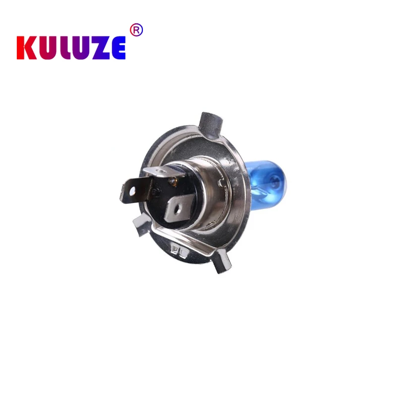 2pcs H4 60/55W 12V Super White Headlights P43t Quartz Halogen Bulb High Power 100W auto High low Light 5800K 2