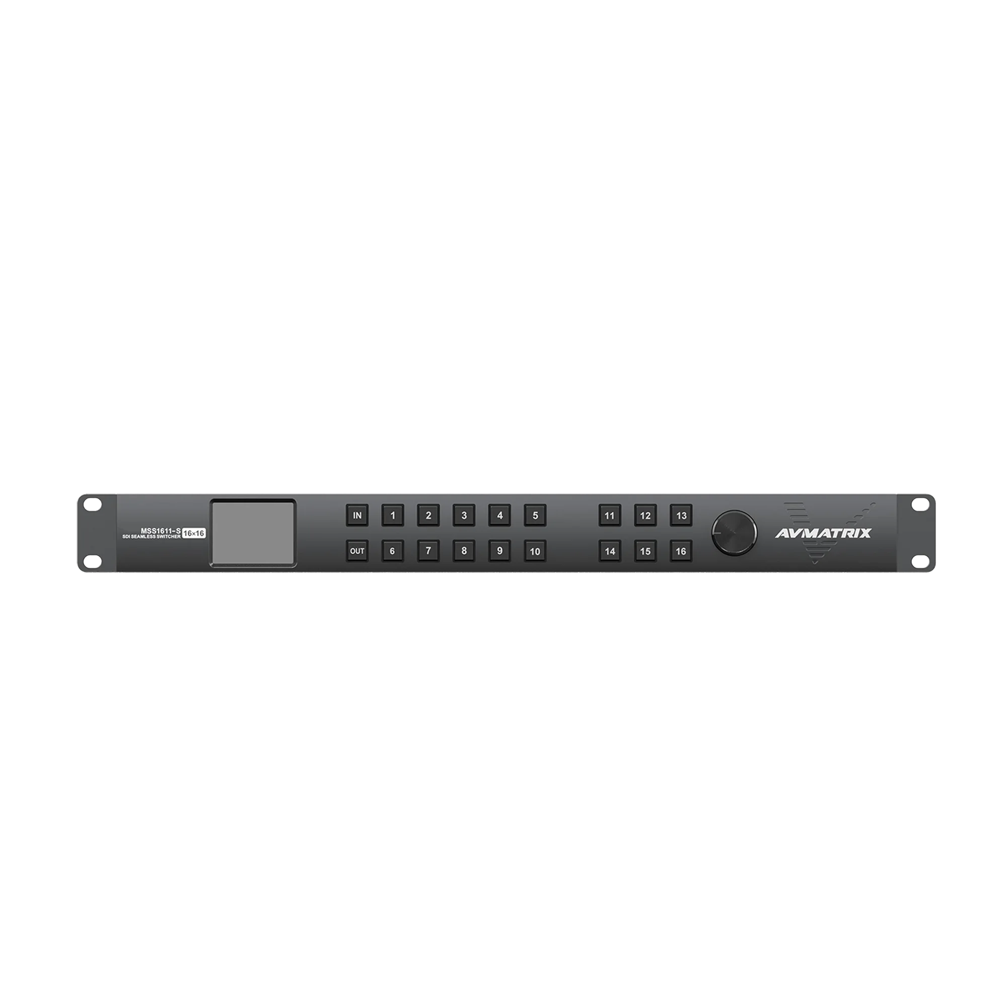 Avmatrix MSS1611-S Compact Seamless SDI Matrix Switcher features 3G/HD/SD SDI 16 inputs and 16 outputs