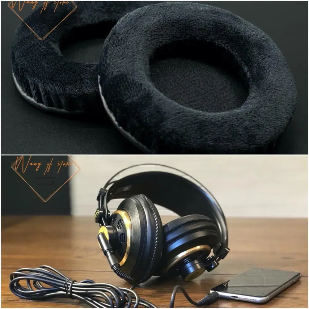Thick Velour Velvet Ear Pads Cushion 