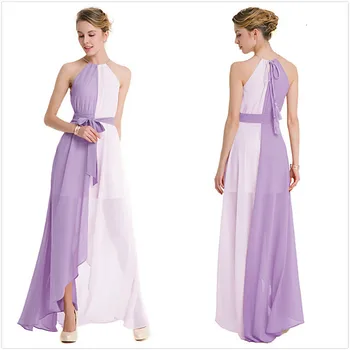 

Bridesmaid Dresses Halter Chiffon Sleeveless Prom Gown Wedding Party Dresses for Women Long Elegant Dresses Vestido De Fiesta