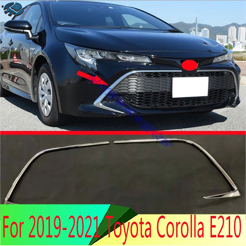 

For 2019-2021 Toyota Corolla E210 Sport Hatch Hatchback Auris ABS Front Center Mesh Grille Grill Cover Radiator Strip Trim