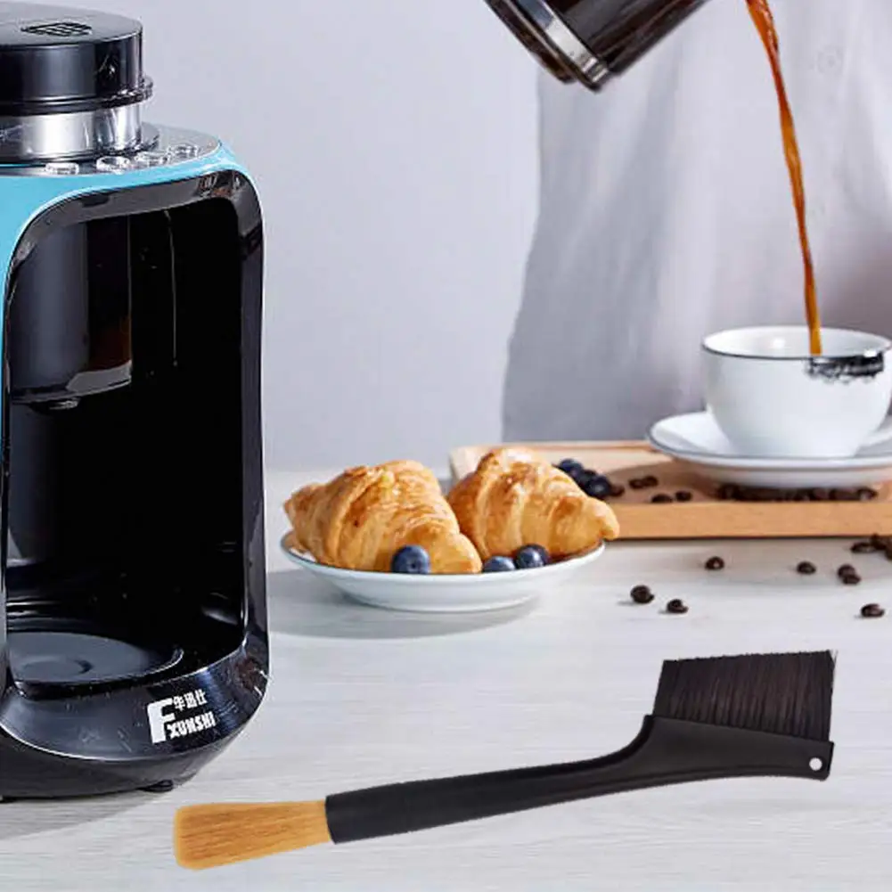 Dual Purpose Coffee Grinder Cleaning Brush - Espresso Machine Cleaner Tool