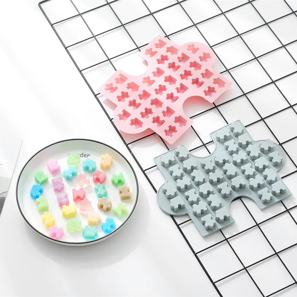 == Puzzle Shape Silicone Fondant Mould Chocolate Sugar Craft Cake Mold