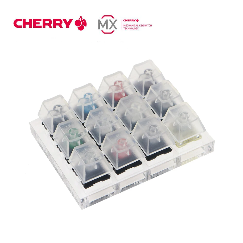 JKDK 12 переключатели Cherry MX набор прозрачных колпачков для клавиш пробоотборник
