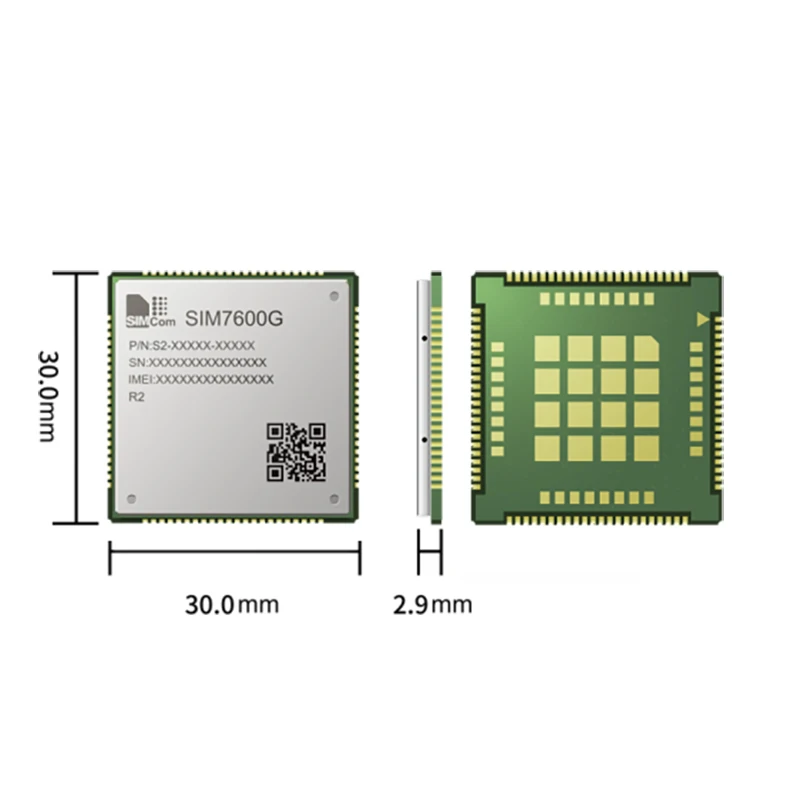 

SIMCOM SIM7600G LCC + LGA посылка, многодиапазонное LTE-FDD/HSPA + и GSM/GPRS/EDGE LTE CAT-1, модуль Downlink 10 Мбит/с Uplink 5 Мбит/с