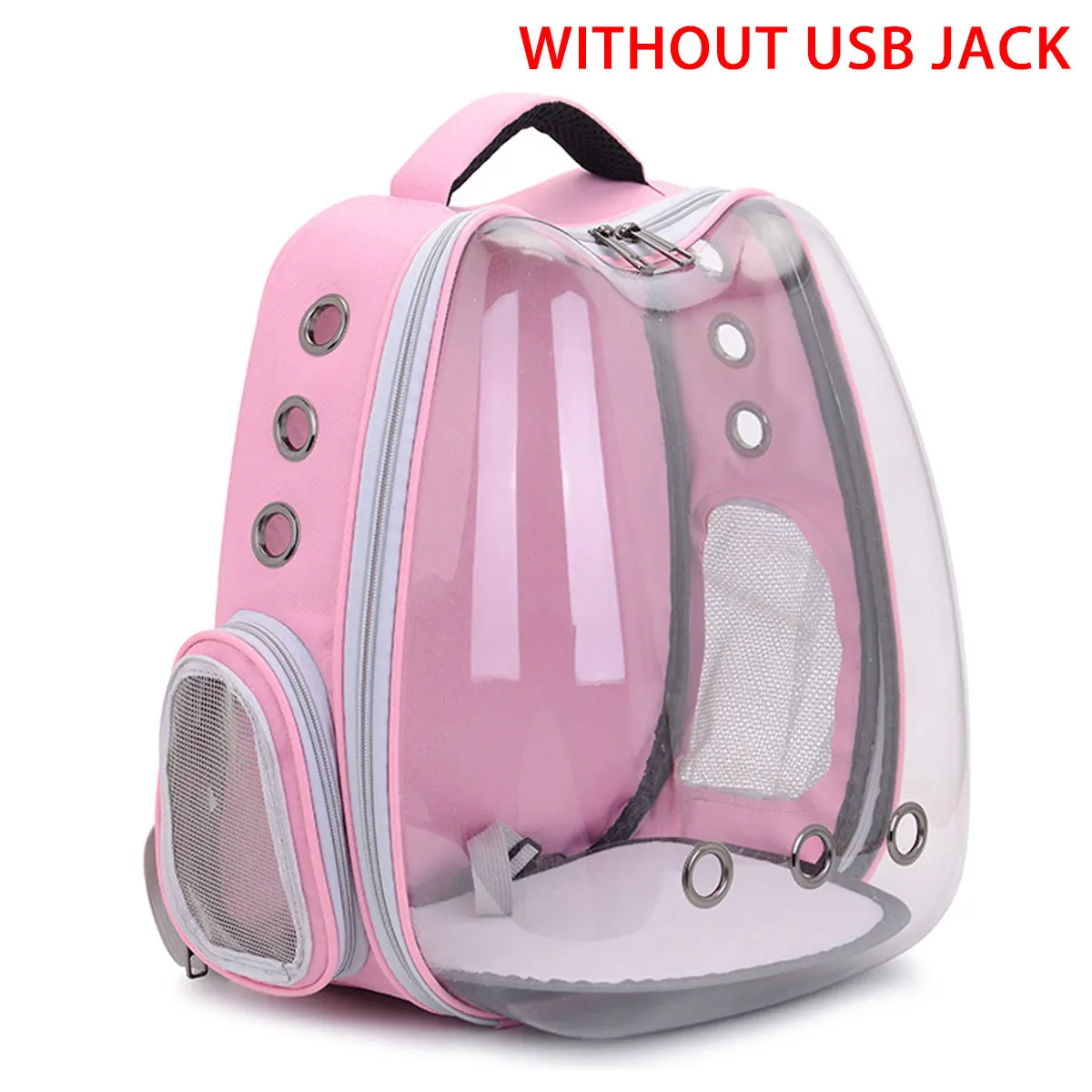 Pink no USB Jack Рюкзак для собак и кошек, дорожная сумка для кошек, сумка на плечо, космическая капсула, рюкзак для кошек с usb зарядкой, маленькая сумка для домашних животных, переноска для кошек - Цвет: Pink no USB Jack