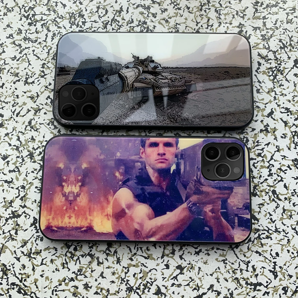 Arnold Fire Gun Command чехол для apple iphone 11 Pro max индивидуальный чехол из закаленного стекла для телефона для iphone 11 Pro Max
