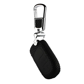 

LUCKEASY For Fiat Freemont 2016 jeep Grand Cherokee 2017 leather Smart Remote key Case Cover Holder