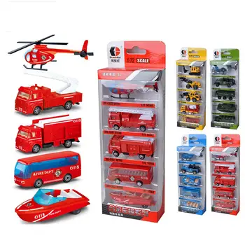 

5Pcs Diecast Mini Engineering Army Car Sliding Vehicle Model Children Toy Gift Realistic car model looks cute and mini gifts