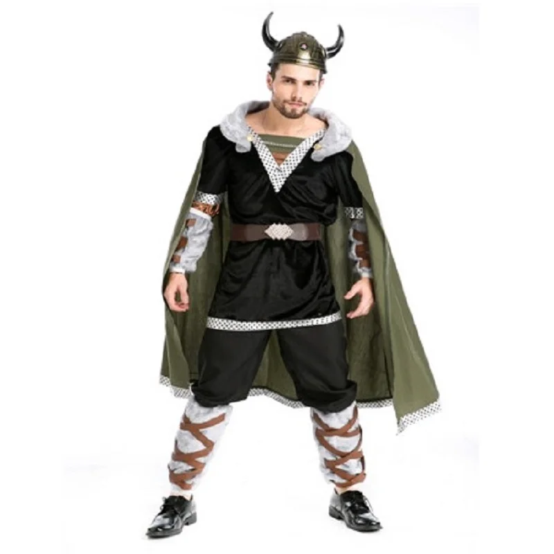 

Fashion 2019 New Style Adult Mens Roman Male Gladiator Costume Sexy Medieval Warrior Costume Halloween Party Cosplay Clothing
