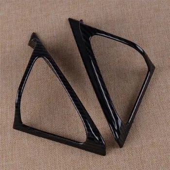 

DWCX Easy Installation Car Styling Carbon Fiber Car Door Front A Pillar Cover Trim Frame ABS Fit For Honda Accord 2018 2019