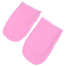 1 пара восковых теплых перчаток защита для подогрева воска нагреватель парафиновые ручные перчатки нагреватель спа Хлопковые варежки