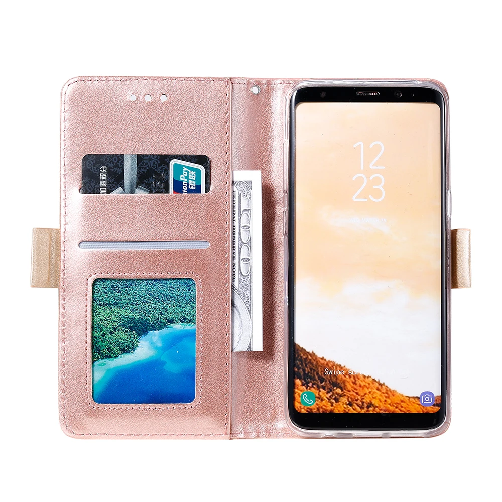 Кожаный чехол для samsung Galaxy A10 A20 A30 A40 A50 A70 Примечание 10 S8 S9 S10 плюс A10S A20S A30S A50S A20E A60-бумажник с откидной крышкой