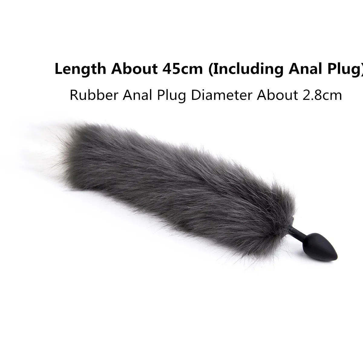 Силиконовая пробка в виде трубы с лисьим хвостом и анусом для женщин Сексуальная