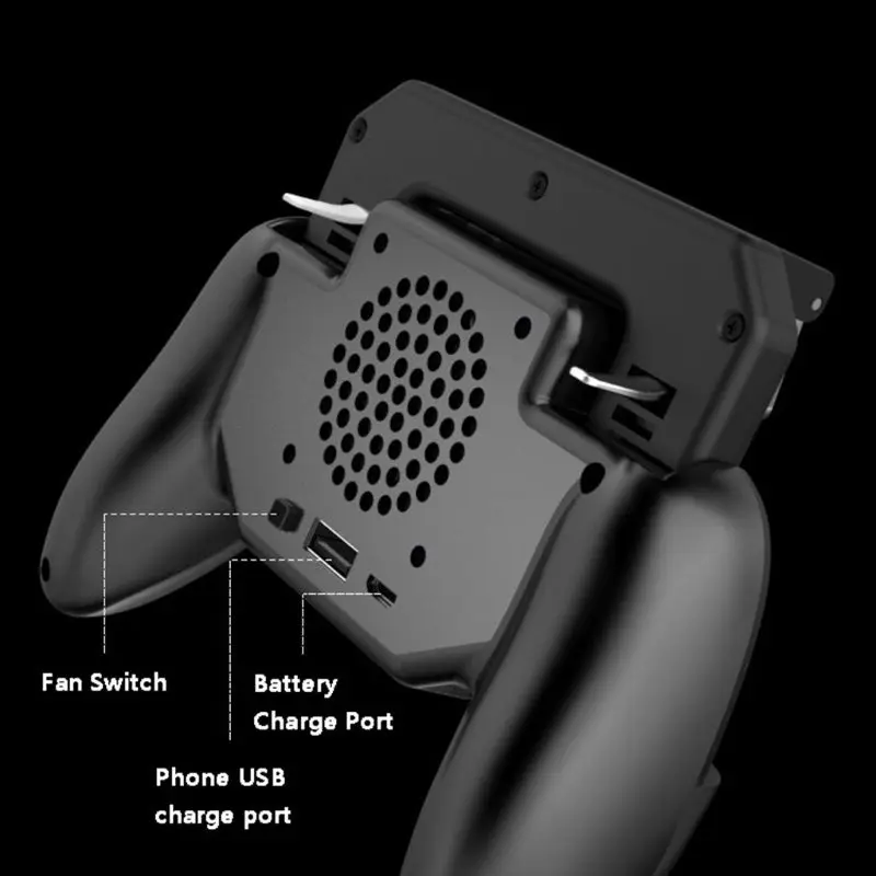  Mobile Phone Game Controller Shooter Joystick Cooling Fan Gamepad for PUBG