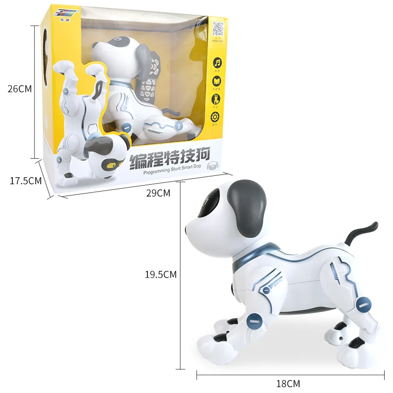 

Music Can K16 Smart Stunt Remote Control Dog Children Programming Music Dancing Inverted Touch Interactive Robot Dog Toy
