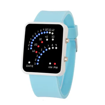 

Fashion Digital watch Women Mens Futuristic Style Multicolor LED Sport Wrist Watch relogio digital часы для занятий спортом