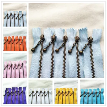 

5pcs 3 # (50cm) Classic Bronze Dropper High Quality Closed Tail Zipper @#
