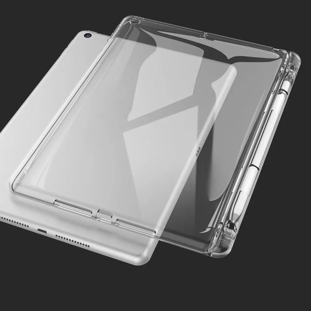 ZGPAX чехол для планшетов для iPad 7th Gen 10,2, чехол, прозрачный чехол с карандашом, ТПУ защитный чехол, противоударный, водонепроницаемый