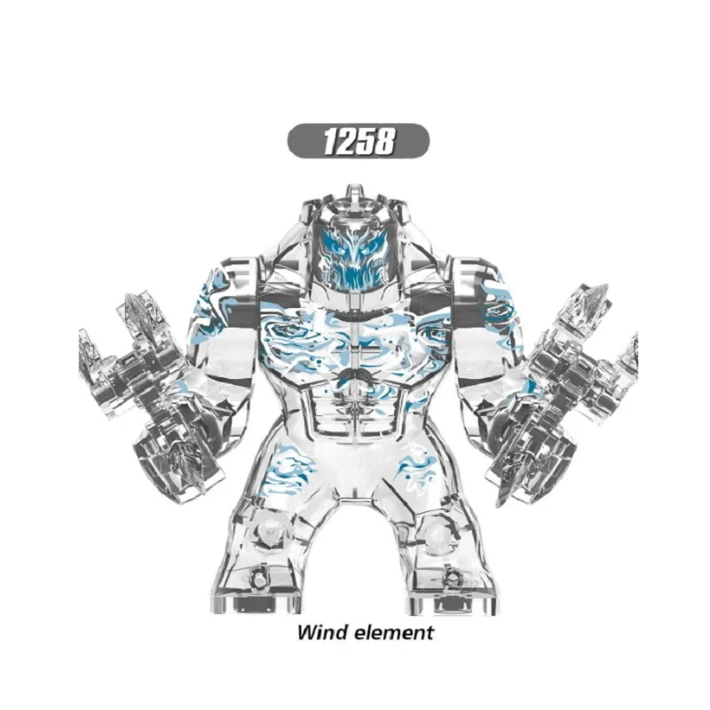 Большой Размер Фигурки Мстителей Marvel Endgame Thanos Venom Carnage Energy Stones перчатки Бэтмен Железный человек Кирпичи Строительные блоки игрушки - Цвет: Wind element