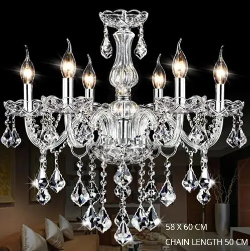 Modern Crystal Chadnelier for Kitchen Bar Dining room luster crystal Luxury Luminaire Red White Black Chandelier - Цвет абажура: clear crystal 1