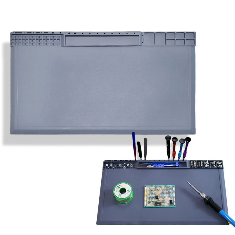 Repair Pad Insulation Heat-Resistant Soldering Station Silicon Soldering Mat Work Pad Desk Platform for BGA Soldering Station