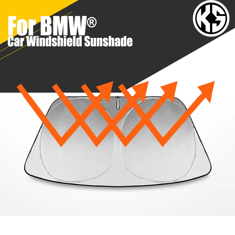 Car Heated Windshield Sunshade For Bmw X1 X3 X5 X7 M4 1/2/3/4/5/7