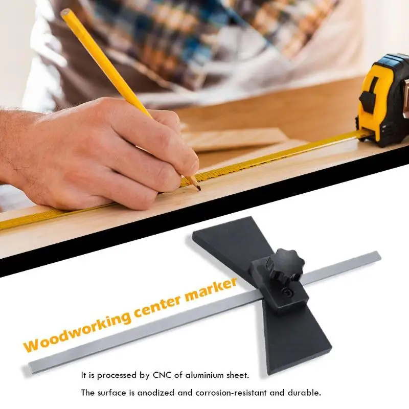 

Woodworking Marking Center Finder Adjustable Marker Gauge Line Scriber