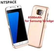 NTSPACE 6500mAh External Battery Charger Cases For Samsung S6 Edge Power Case Power Bank Case For Samsung Galaxy S6 edge G9250