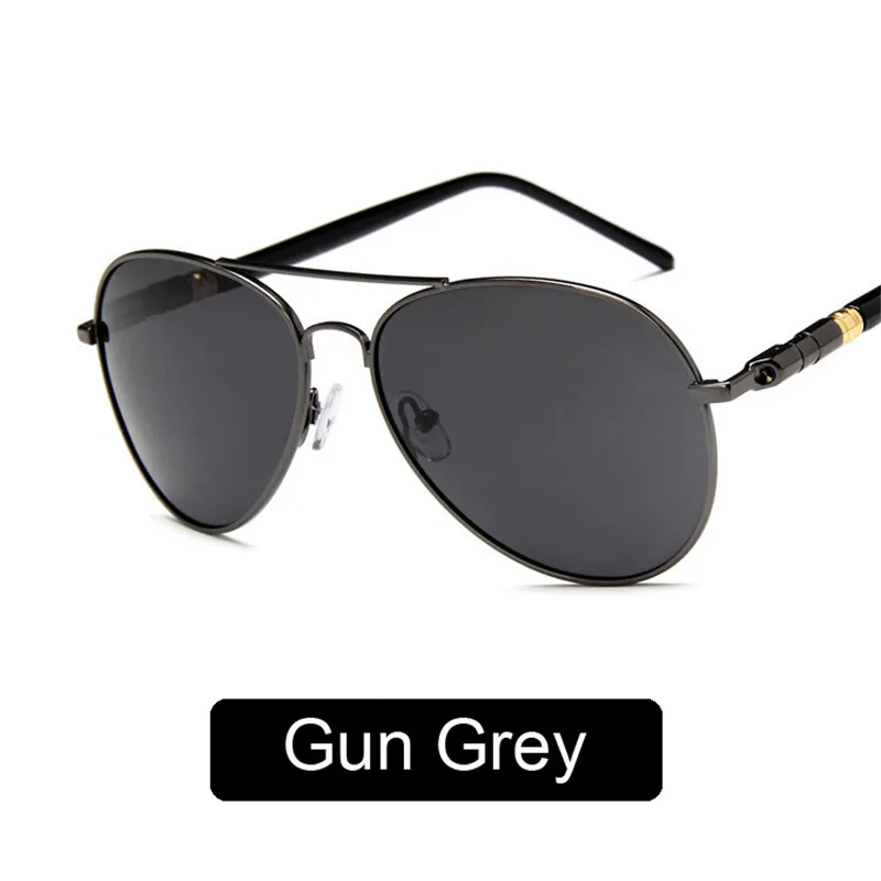 Gun Grey KILIG Горячие мужские солнцезащитные очки водителя винтажные Пилот очки ретро-оттенки металлические очки солнцезащитные очки мужские весенние шарниры UV400 - Цвет линз: Gun Grey