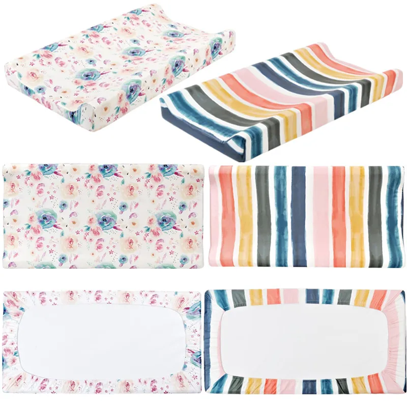 Soft Cotton Muslin Baby Diaper Changing Pad Newborn Nappy Changing Pad Cover Unisex Nursery Diaper Table Sheets Mat
