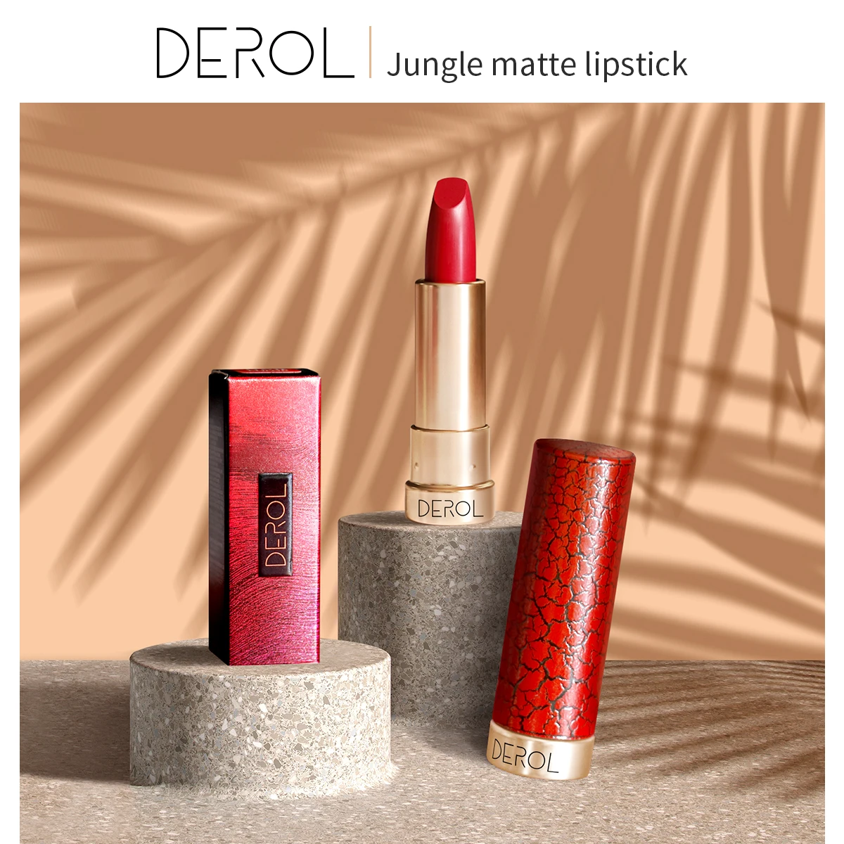 DEROL 12 Color Charming Matte Lipstick Waterproof Long-Lasting Water Embellish Glazed Lipgloss Makeup Sexy First Choice |