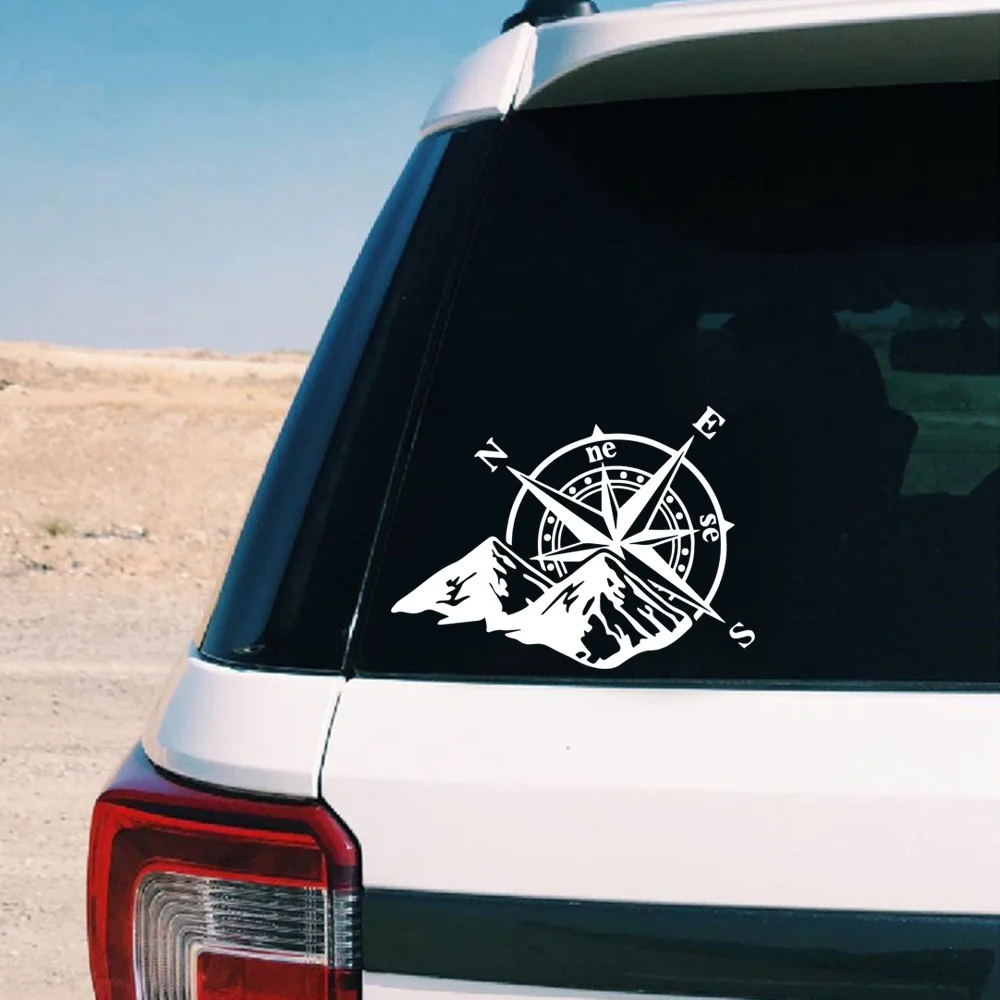 Hot Sale Mountain Compass Car Sticker Funny Vinyl Car-Styling