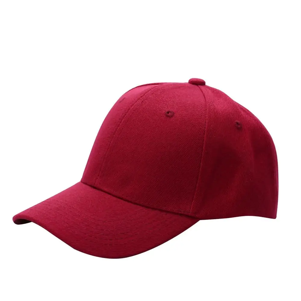 

Men Women Baseball Peaked Cap Unisex Curved Visor Plain Hat Hip-Hop Adjustable Solid Hat Visor Caps
