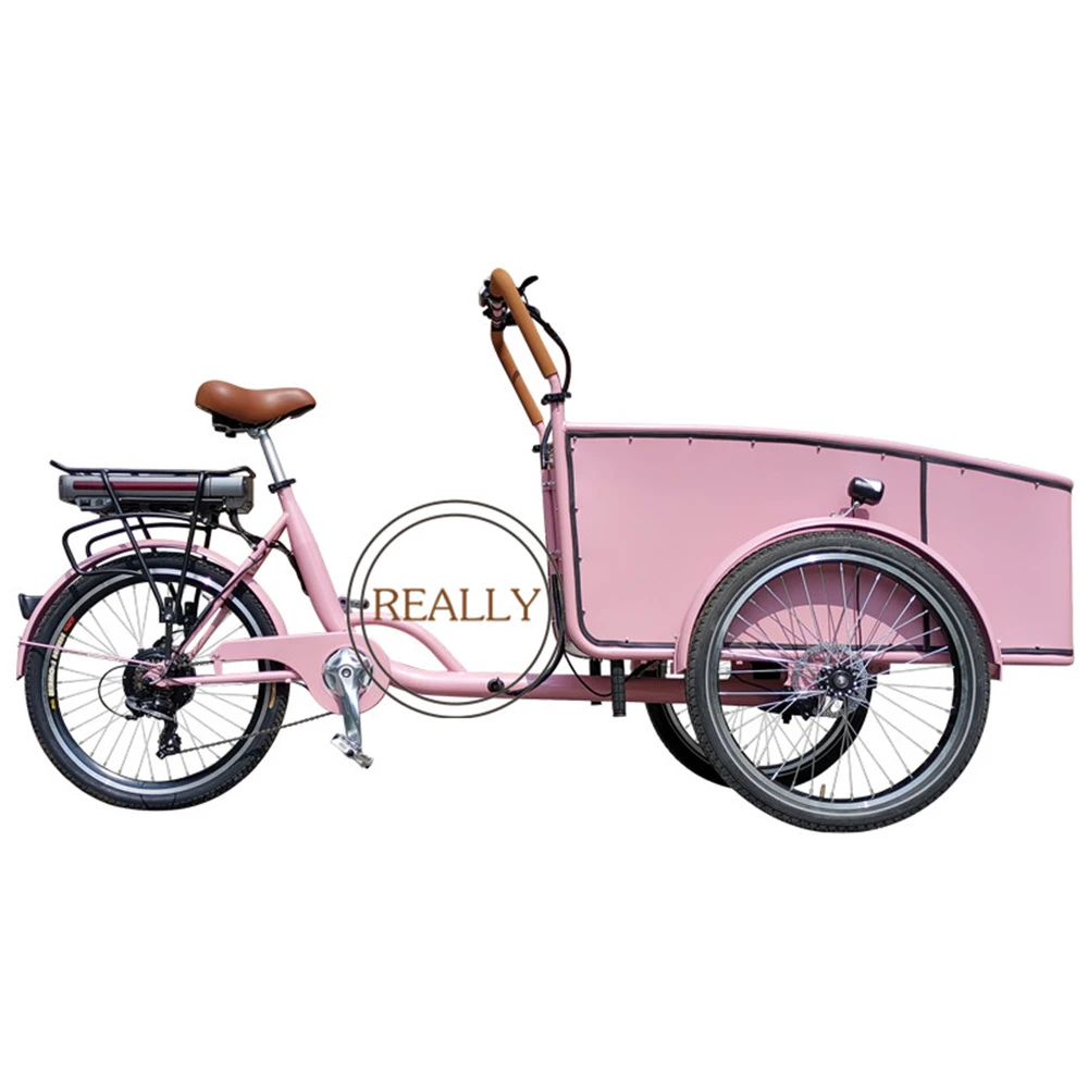 Triciclo eléctrico de 3 ruedas para adultos, 4 asientos, bicicleta de familiar para llevar a niños, Color blanco de helados| - AliExpress