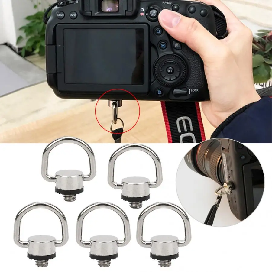 5 шт./компл. 1/4 дюймов d-типа винт Камера Quick Release Plate фиксированный Поддержка защита аксессуары для Камера оборудование