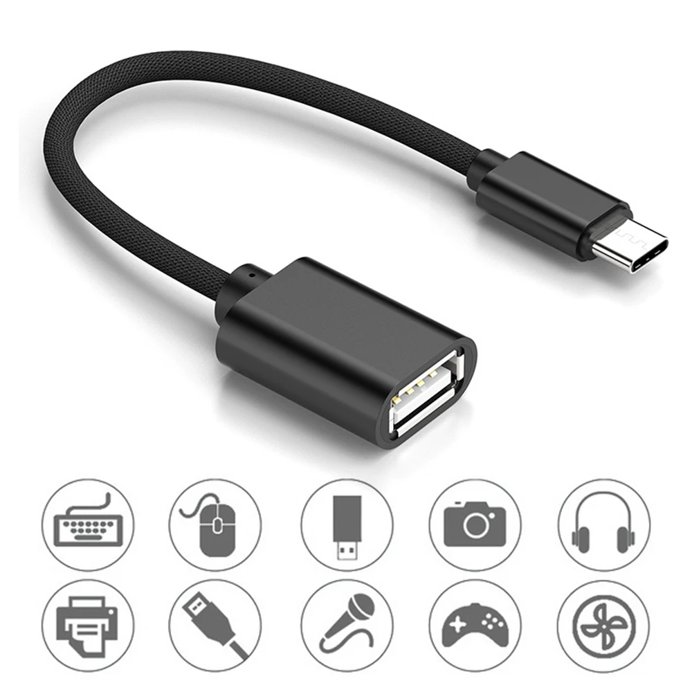 

2Type Micro USB OTG Cable Type C to USB Adapter OTG Charging Type-C Micro Charger Data Cable Converter For Xiaomi Samsung Huawei