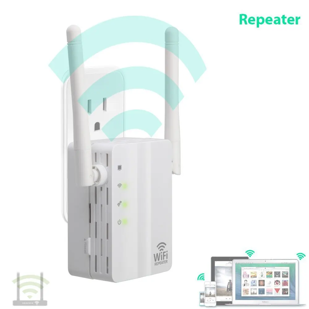 

WiFi Repeater-WiFi Range Extender, Dual Band High Speed up to 750Mbps, 360° Wide Coverage Eliminate WiFi Dead Zones, Support WPS