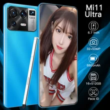 

Mi11 Ultra 6.7 Inch Smartphone Full Screen 16+512GB 6800mAh 32+50MP Face Unlocked Mobile Phone 2021 Original 5G Android Phone