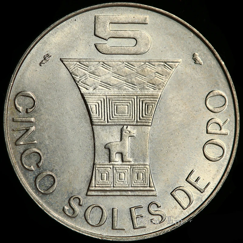 Peru 5 Sol Coin 1969 Latin America 100% Original Coins New 25.5mm | Дом и сад