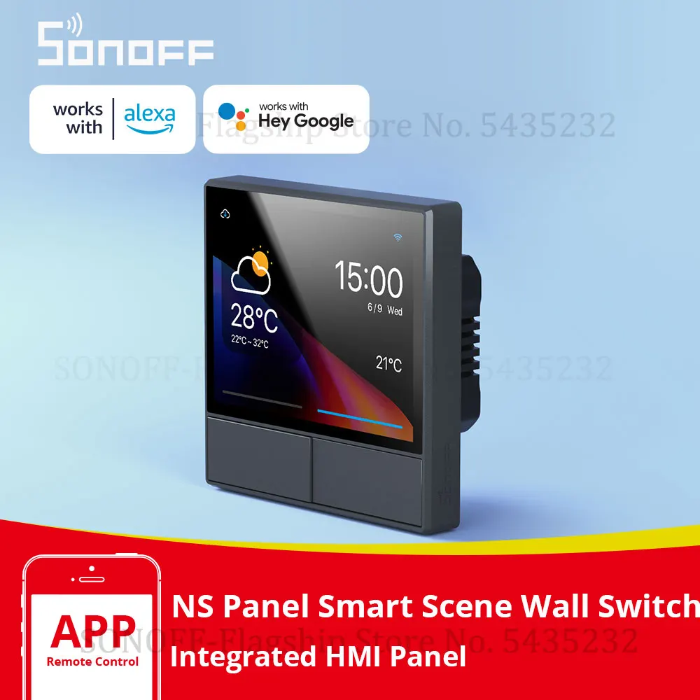 SONOFF NPanel สมาร์ทฉากสวิทช์ผนัง EU/US Integrated HMI แผง Home Automation Thermostat Smart HomeWorks กับ Alexa Alice 1